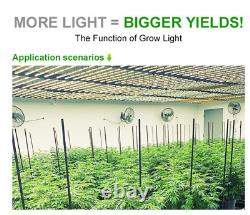Phlizon BAR-6500 640W LED Grow Light Bar Samsung Full Spectrum Veg Bloom Plants