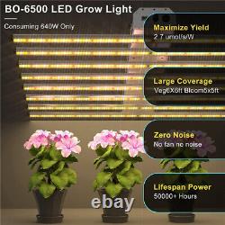Phlizon Commerial 6500W LED Grow Light Full Spectrum for Indoor Plant Veg flower