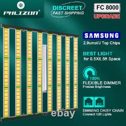 Phlizon FC8000 LED Grow Light Samsung Full Spectrum Commercial Plants Veg Bloom