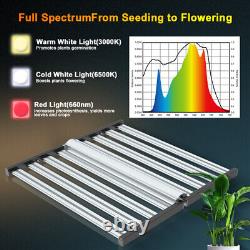 Phlizon FD1000W 8000 6500 Commercial LED Grow Light Bar Full Spectrum Veg Flower