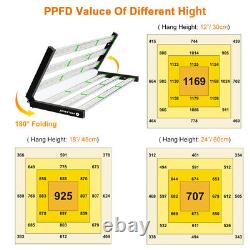 Phlizon FD4800 450W Foldable withSamsung LED Grow Light Bar Indoor Plant Veg 5x5ft