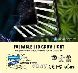 Phlizon FD6500 LED Grow Light 8Bars Full Spectrum Indoor Growing Lamp Veg Flower