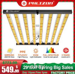 Phlizon FD6500 SAMSUNG LED Grow Light Bar Strip Full Spectrum Kits Veg Flower IR