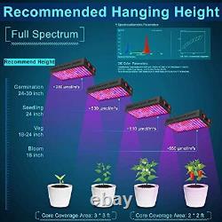 Phlizon LED Plant Grow Light with SMD LEDs Full Spectrum Daisy Chain 1200W