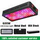 Phlizon Newest Veg/bloom 600w Led Plant Grow Light With Th Monitor For Hydroponics