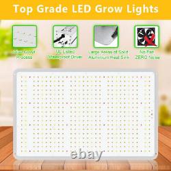 Phlizon P2000W Dimmable LED Grow Light for Indoor Plants UV IR Seed Flowers VEG