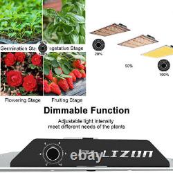 Phlizon PL1000W LED Grow Light Full Spectrum for Indoor Plants Veg Flower MH HPS