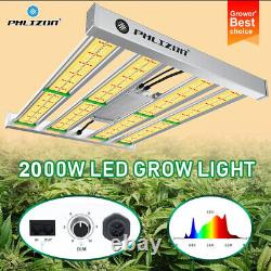 Phlizon Pro-2000 LED Grow Light for Indoor Grow Tent Plant Veg Flower Bloom Lamp