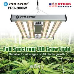 Phlizon Pro 2000w LED Grow Light 4Bar LM281B Full Spectrum Indoor Plants Flower