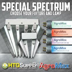 SPECIAL SPECTRUM 4ft HO T5 FLUORESCENT GROW LIGHT PURE POWER UV BLOOM VEG PAR