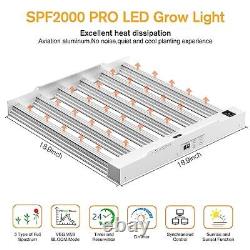 SPF2000 PRO LED Grow Light 200W with Full Spectrum Veg & Bloom Dimmer Timer