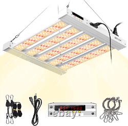 SZHLUX 180W LED Grow Light 4×4Ft with Timer and Temp Control, Full Spectrum Grow