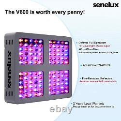 Senelux LED Grow Light, Veg and Bloom Switch Full Spectrum 300W 450w, 600w 1200w