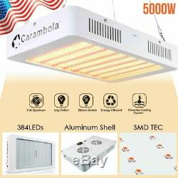 Set of 2 5000W LED Grow Light Full Spectrum For Indoor Plant 384 LEDs Veg Switch