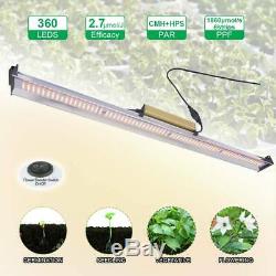 Set of 5 1500W LED Grow Light Bar Strips Full Spectrum Indoor Plants Veg Flower
