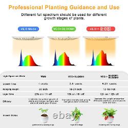 Sonlipo SPF6000 LED Grow Light 600W 6x6ft Coverage Full Spectrum for Plants Veg