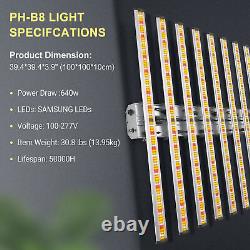 Spider 6500W LED Bar Grow Light Dimmable Commercial Plant Lamp Indoor Flower Veg