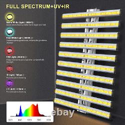 Spider 8000W LED Grow Light 10Bar with SAMSUNG561C Full Spectrum Veg Bloom Plant