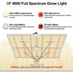 Spider Farmer 4000W LED GROW LIGHT Samsung LM301 GROW PLANTS INDOORS Veg Flower