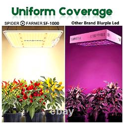 Spider Farmer SF-1000 LED Grow Light Full Spectrum Plants Lights Home Veg Lamp