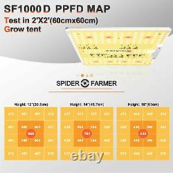 Spider Farmer SF1000D Full Spectrum LED Grow Light Hydroponics Indoor Veg Flower