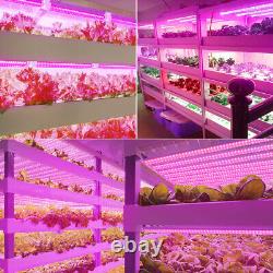 T8 LED Grow Lights 4FT LED Tube Light Full Spectrum For Indoor Plant Flowers Veg