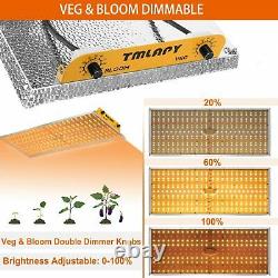 TMLAPY 3000W LED Grow Light Sunlike Full Spectrum Indoor Plants Veg Flower