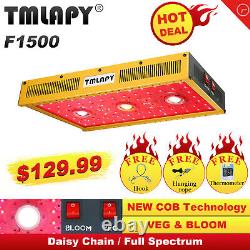 TMLAPY COB 1500W LED Grow Light Full Spectrum Indoor Plant Grow Lamp Panel Veg
