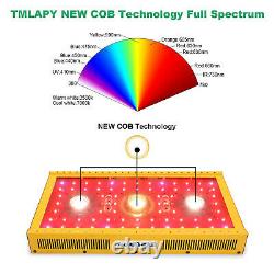 TMLAPY COB 1500W LED Grow Light Full Spectrum Indoor Plant Grow Lamp Panel Veg