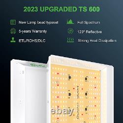 TS600 100W LED Grow Light 2X2Ft 4Pk 4X4' Hydroponic Veg & Bloom