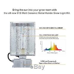 TopoGrow 315W Watt CMH Grow Light Kit Full-Spectrum WithBulb for Veg and Bloom