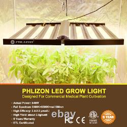 US STOCK! 640W WithSamsung LED Grow Light Bar Full Spectrum Plants Veg Flower