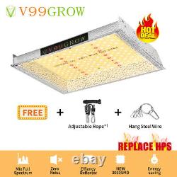 V99GROW 1000W LED Grow Light Lamp Sunlike Full Spectrum for Veg Indoor Plants AL