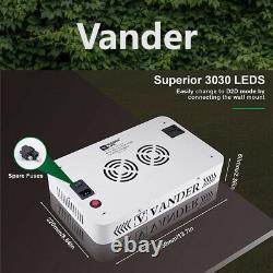 VANDER 3000W 6000W 9000W LED Grow Light VEG Bloom Dual Full Spectrum Plant Bulbs