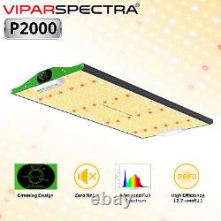 VIPARSPECTRA 1-3PCS P2000 LED Grow Light Full Spectrum for All Plants Veg Flower
