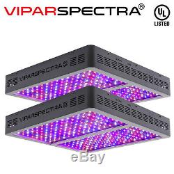 VIPARSPECTRA 2PCS 1200W LED Grow Light 12 Band Full Spectrum for Plant VEG BLOOM