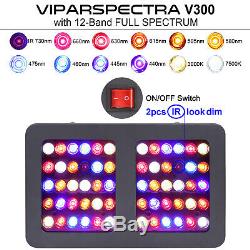 VIPARSPECTRA 2pcs 300W LED Grow Light Full Spectrum for Plants Veg and Flower