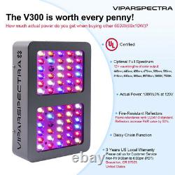 VIPARSPECTRA 4pcs 300W LED Grow Light Full Spectrum for Indoor Plants Veg Flower