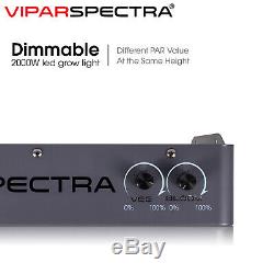 VIPARSPECTRA Dimmbale 2000W Dual Chips Full Spectrum LED Grow Light Veg Flowers