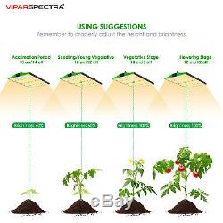 VIPARSPECTRA Pro Series P1500 LED Grow Light Full Spectrum for Veg&Bloom Plants