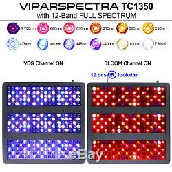 VIPARSPECTRA Timer Control 1350W Led Grow Light Veg&Bloom for Hydroponic Plants