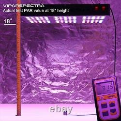VIPARSPECTRA UL Certified 900W LED Grow Light, with Veg and Bloom 900W, Black