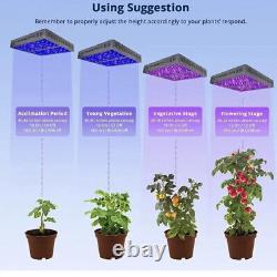 VIPARSPECTRA led grow light 1200W with VEG and BLOOM switches 4ftx4ft Flower