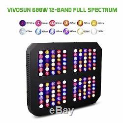 VIVOSUN 600W LED Grow Light Full Spectrum Veg Bloom for Indoor Plant Hydroponics