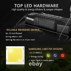 VIVOSUN LED Grow Light VS1000W Full Spectrum Samsung LM301 For Indoor Veg Bloom
