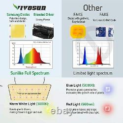 VIVOSUN TS 1000W LED Grow Light Full Spectrum for Indoor Plant Veg Flower HPS