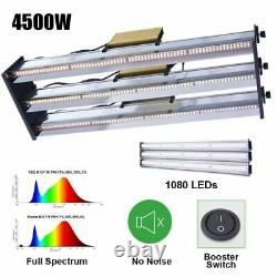 WhiteRose 4500W Full Spectrum Dimmable LED Grow Light Bar Strips For Plants Veg