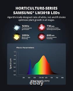 XS1500 LED Grow Light 150W Samsung LM301B Veg & Bloom 2X2/3X3 Tent