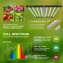 1000W Lampe de Croissance LED à Spectre Complet pour Toutes les Plantes d'Intérieur Veg Bloom Dimmable IP65