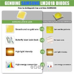 1000w Dimmable Led Grow Light Samsung Lm301b Plantes Intérieures Toutes Les Étapes Fleur De Veg